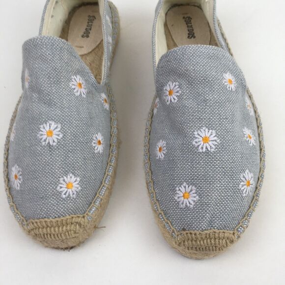 Soludos womens Daisy shoes Size 9 Smoking Slippers Slip On Flats Embroidered - Picture 3 of 16